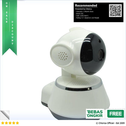 Wireless IP Camera CCTV 1 4 Inch CMOS 720P Night Vision V380 Pro