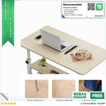 TaffHOME Meja Laptop Adjustable Portable Working Desk 3 Layer 60x40cm ND04