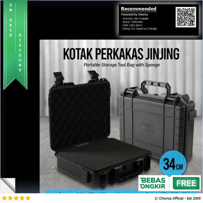 TaffGUARD Kotak Perkakas Jinjing Portable Storage Tool Bag with Spons BO 23