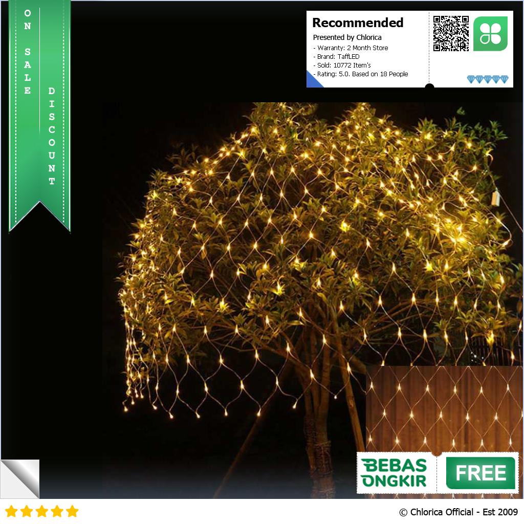 TaffLED Lampu Hias Jaring String Lights Decoration EU Plug EK 04