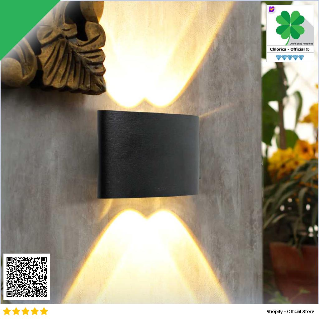 TaffLED Lampu Dinding Hias Outdoor Aluminium 4W 4 LED Warm White B053