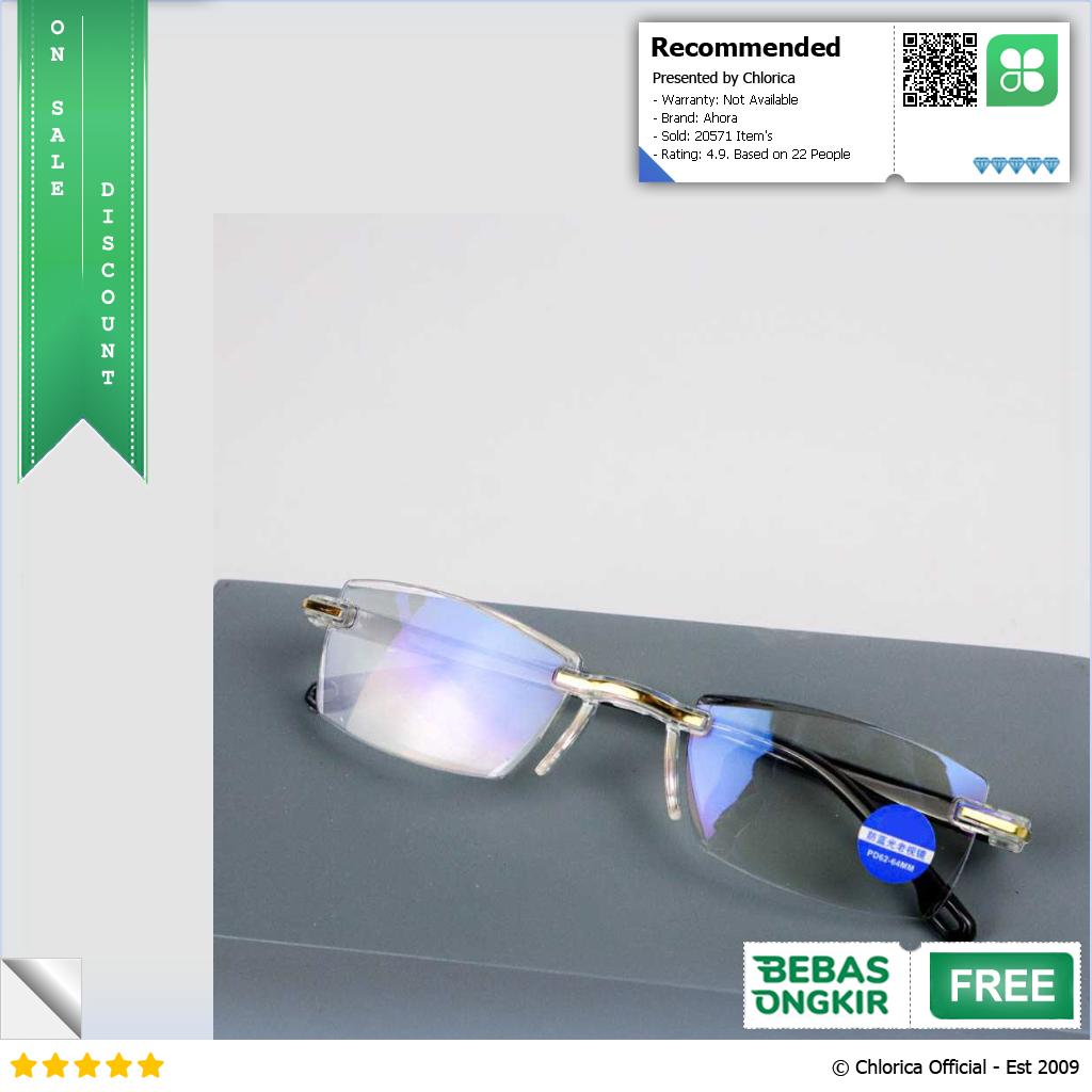 Ahora Kacamata Baca Rabun Dekat Frameless Anti Blue Light Glasses 641