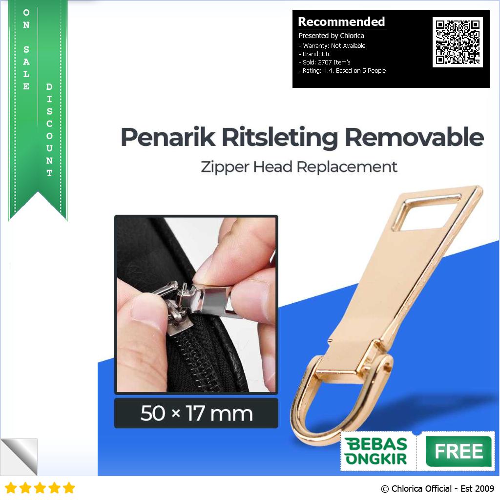 KALAX Penarik Ritsleting Removable Zipper Head Replacement KA37