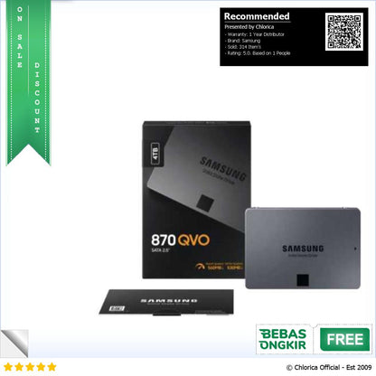 Samsung SSD 870 QVO 560MB s SATA III 2.5 Inch MZ 77Q0BW