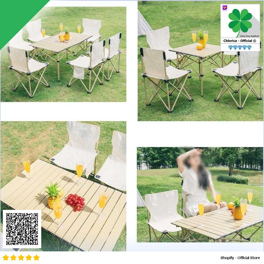 TaffSPORT Meja Lipat Piknik Portable Foldable Camping Table with Bag AF59