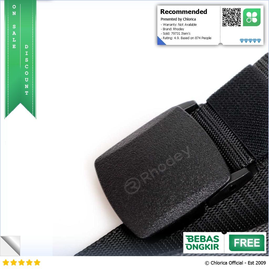 Rhodey Tali Ikat Pinggang Pria Anti Xray Plastik Automatic Buckle 899