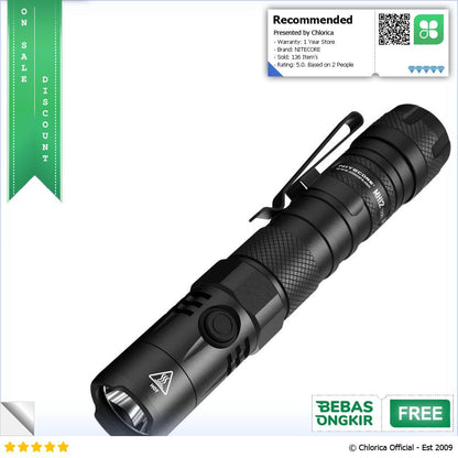 NITECORE Senter LED CREE XP L2 V6 1200 Lumens MH12 V2