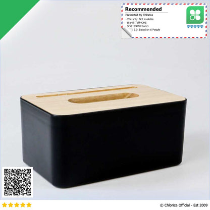 TaffHOME Kotak Tisu Kayu Multifungsi Wooden Tissue Box ZJ003