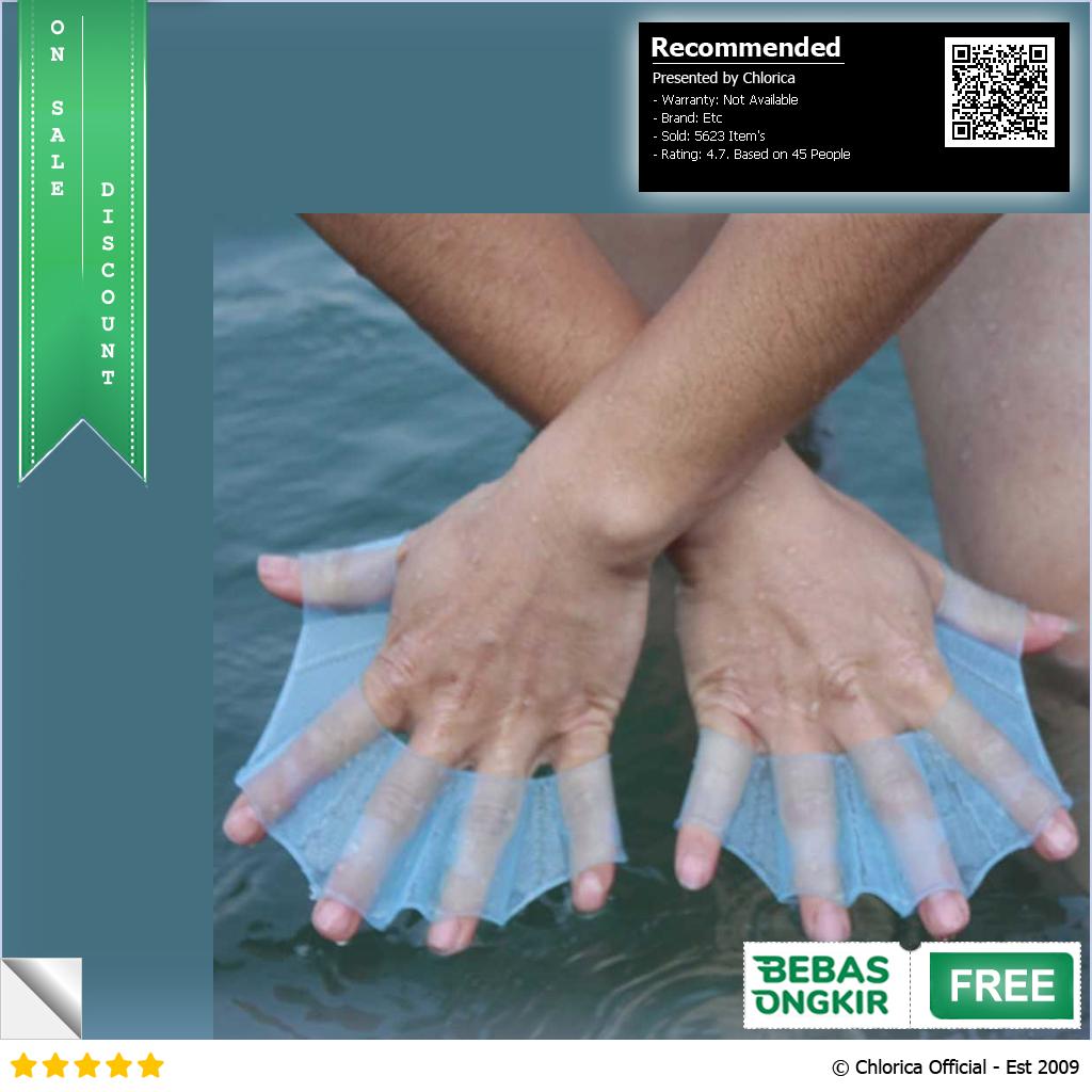 Alat Bantu Renang Tangan Katak Swimming Finger Fin Silicone Size HW700