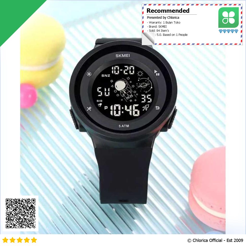 SKMEI Jam Tangan Digital Anak Space Series Alarm Waterproof EL Light 1973