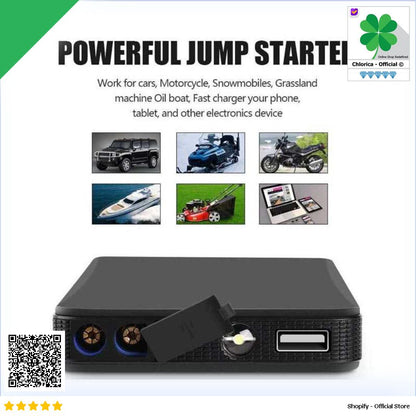 OTOHEROES USB Power Bank Car Jump Starter Flashlight 10000mAh K21