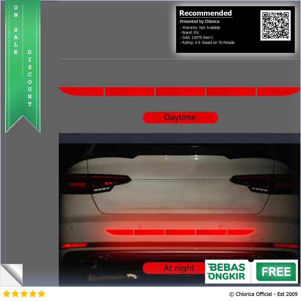 LARATH Nano Car Reflective Sticker Warning Strip Trunk Exterior 1181