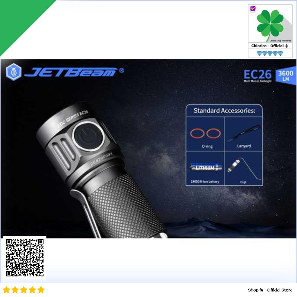 JETBeam Senter LED Mini 4 CREE XP L HI 3600 Lumens EC26