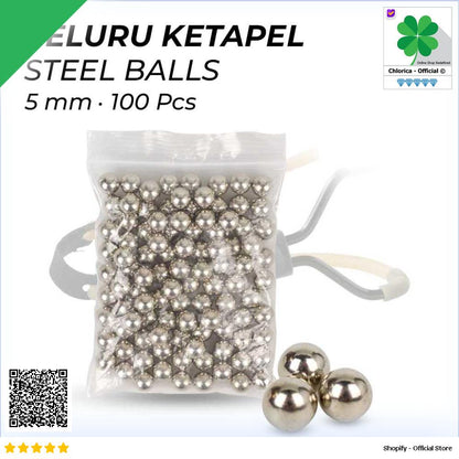 Yernea Peluru Ketapel As Tengah Sepeda Steel Balls 100PCS MBP5