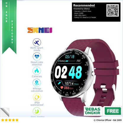 SKMEI Smartwatch Sport Tracker Blood Pressure Heart Rate H30