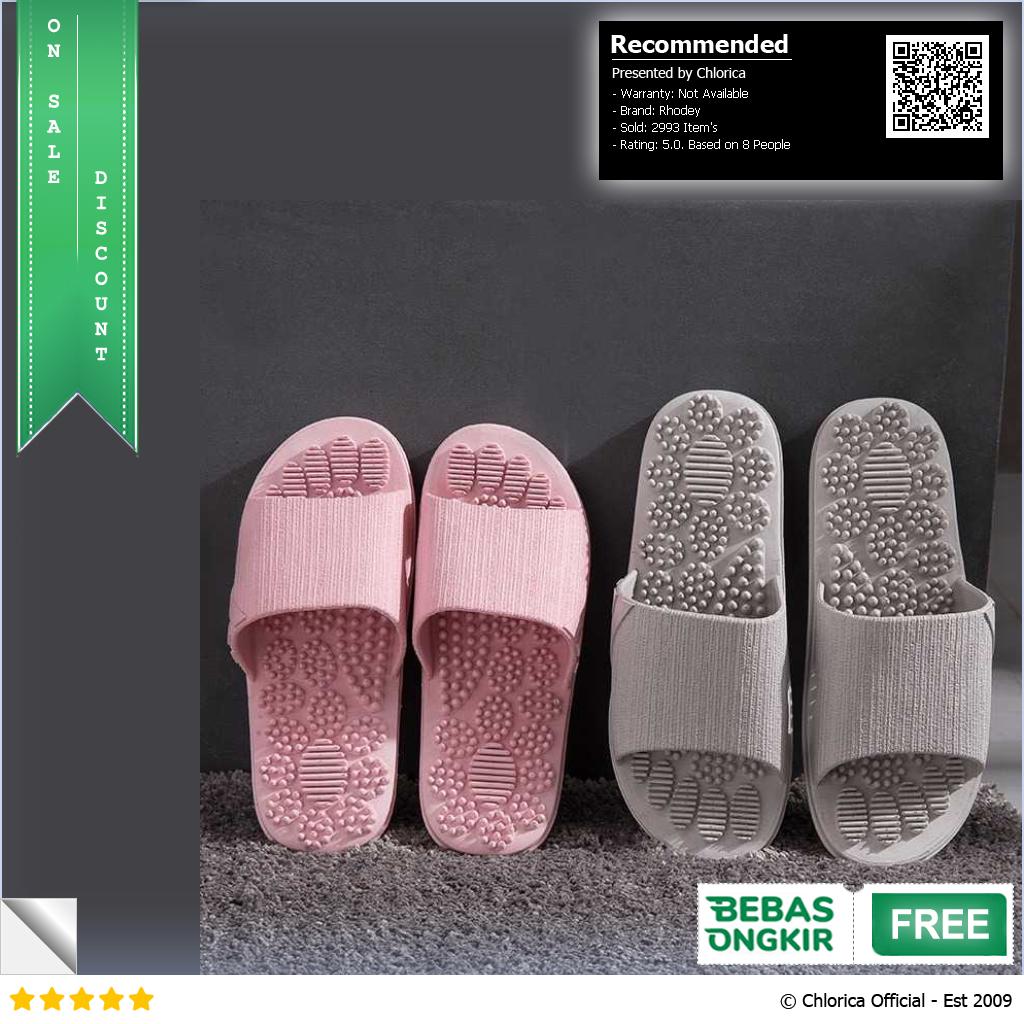 Rhodey Restee Sandal Rumah Anti Slip Slipper Soft PVC Unisex BL 8808