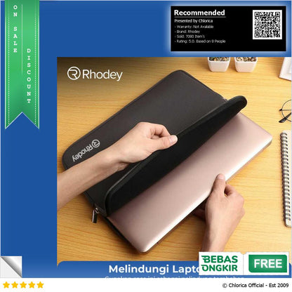 Rhodey Sleeve Case Laptop Universal Protective Bag Neoprene with Pouch AK03