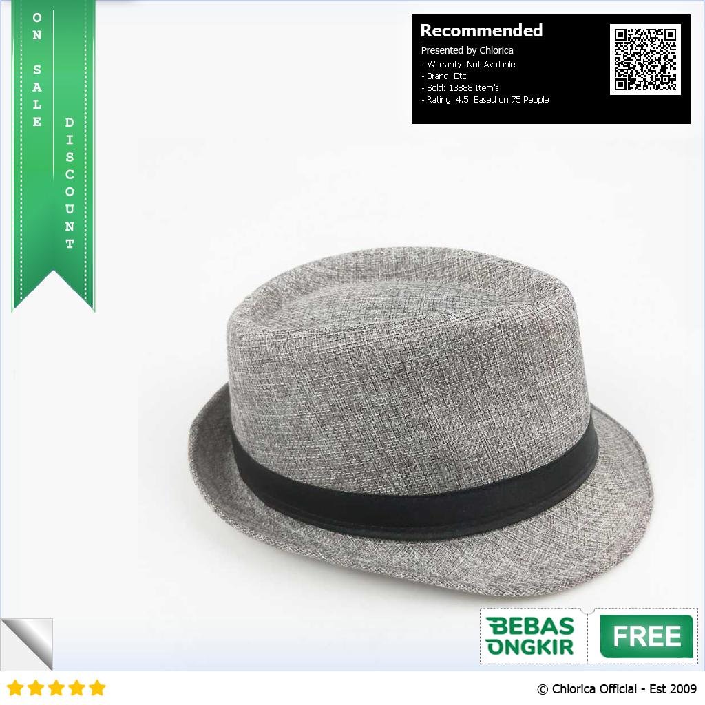 Yingrui Topi Fedora Unisex Laken Hat Jazz Classic Vintage M 38