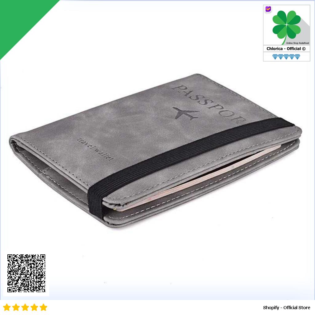 Andbana Dompet Paspor Cover Card Holder Travel Wallet RFID Blocking YXY79