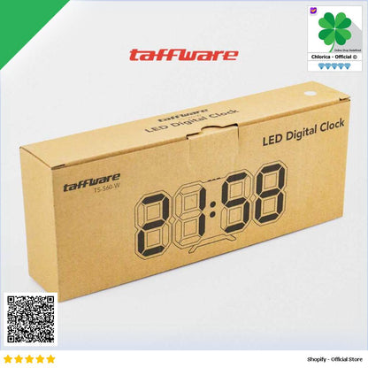 Taffware Jam Meja Alarm Weker LED Digital Clock TS S60 W