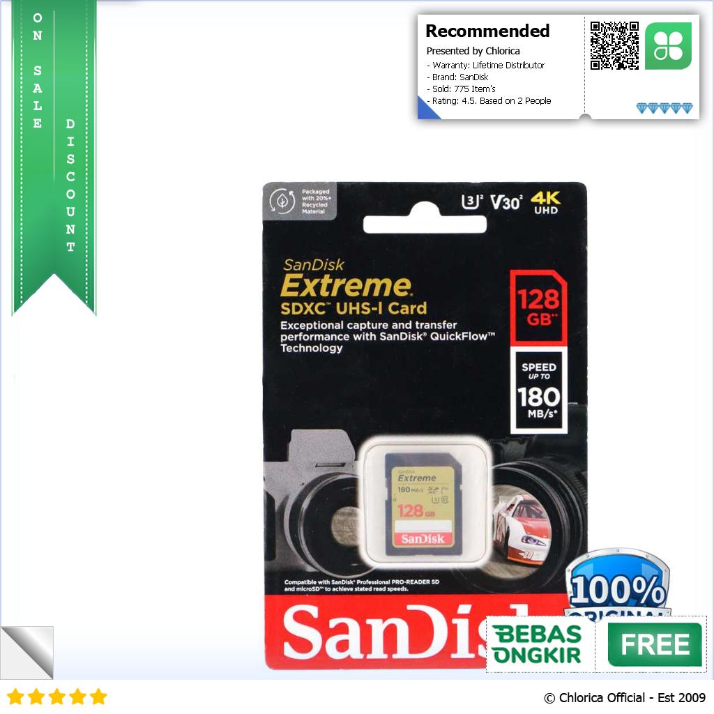 SanDisk Extreme SDXC UHS I Card V30 U3 Class SDSDXV