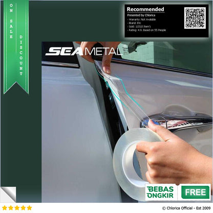 SEAMETAL Stiker Pelindung Mobil Car Scratchproof Protector Tape 3 m C39906