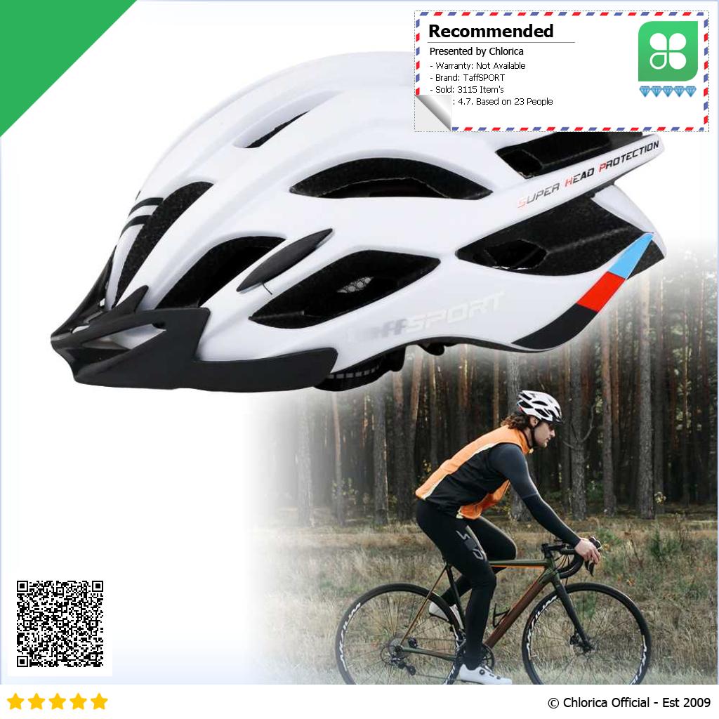 TaffSPORT Helm Sepeda Ultralight Breathable Bicycle Helmet 19 Air Vent 008A