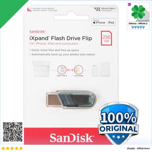 SanDisk iXpand Dual Drive Flip USB 3.1 Gen 1 Lightning SDIX90N