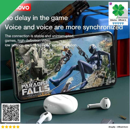 Lenovo TWS Earphone Bluetooth 5.0 Noise Reduction Waterproof 250mAh HT38