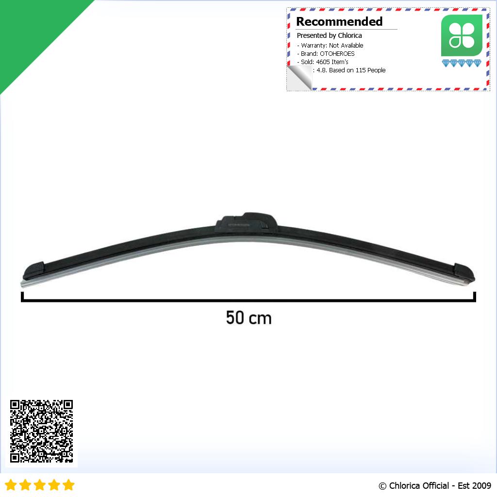 OTOHEROES Wiper Kaca Mobil Frameless Blade U Shape Hook FLY 078