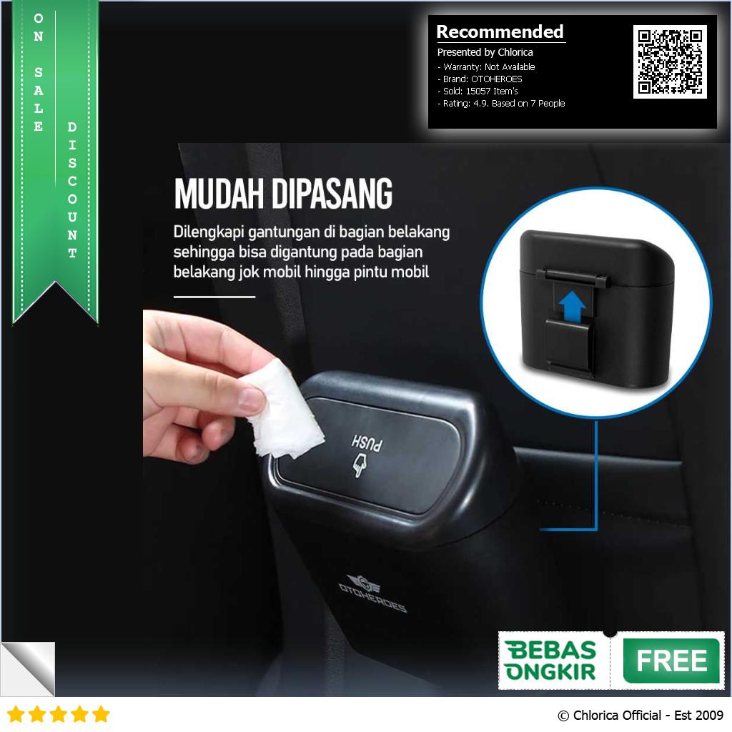 OTOHEROES Tempat Sampah Mobil Trash Bin Pressing Type DDE01