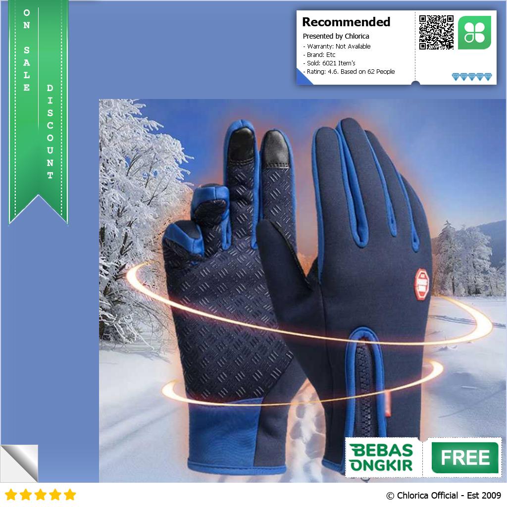 HKXY Sarung Tangan Motor Sepeda Anti Slip Touchscreen Gloves 1 Pair