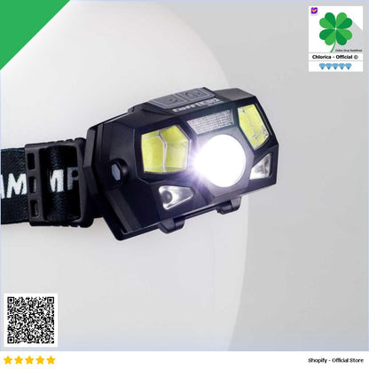 TaffLED Headlamp Rechargeable USB Motion XPE+COB 10000 Lumens BL066