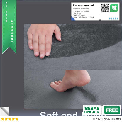 Olanly Keset Kamar Mandi Memory Foam Non Slip Super Absorbent 60x40cm LA 40