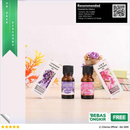 Taffware HUMI Pure Essential Oils Minyak Aromatherapy Diffusers 10ml RH 15