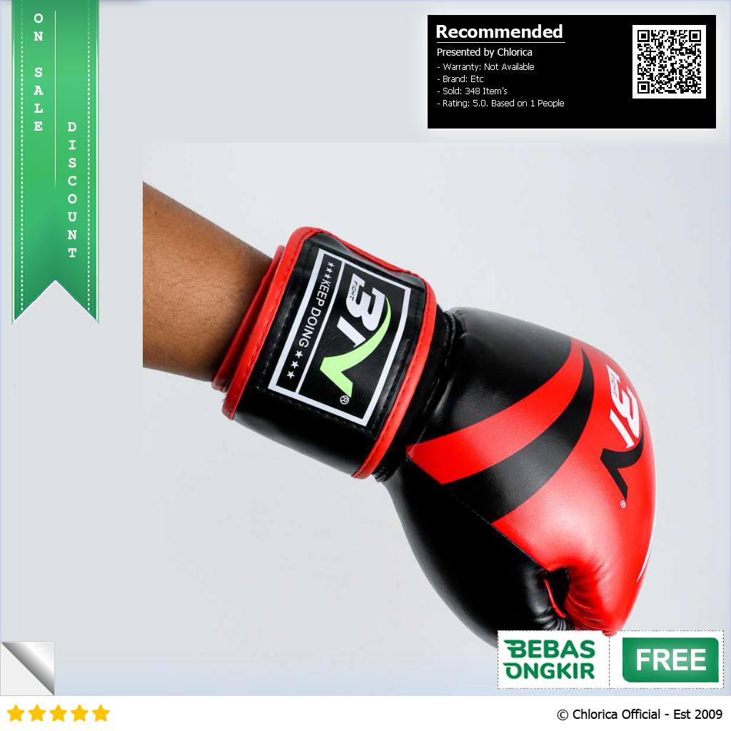 BN Fight Sarung Tangan Tinju Boxing Muay Thai Leather Glove Breathable BN02