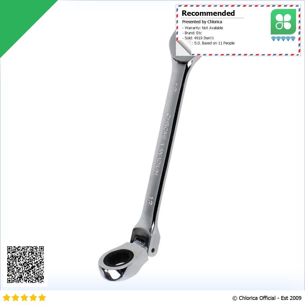 OLOEY Kunci Pas Dual Head Combination Ratchet Wrench Flexible Head CL6 24