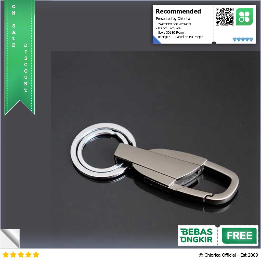 Taffware Gantungan Kunci Carabiner Keychain Stainless Steel K372