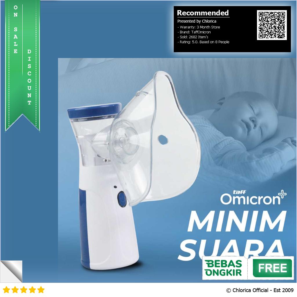 TaffOmicron Alat Terapi Pernapasan Handheld Inhaler Nebulizer Machine JSL W302