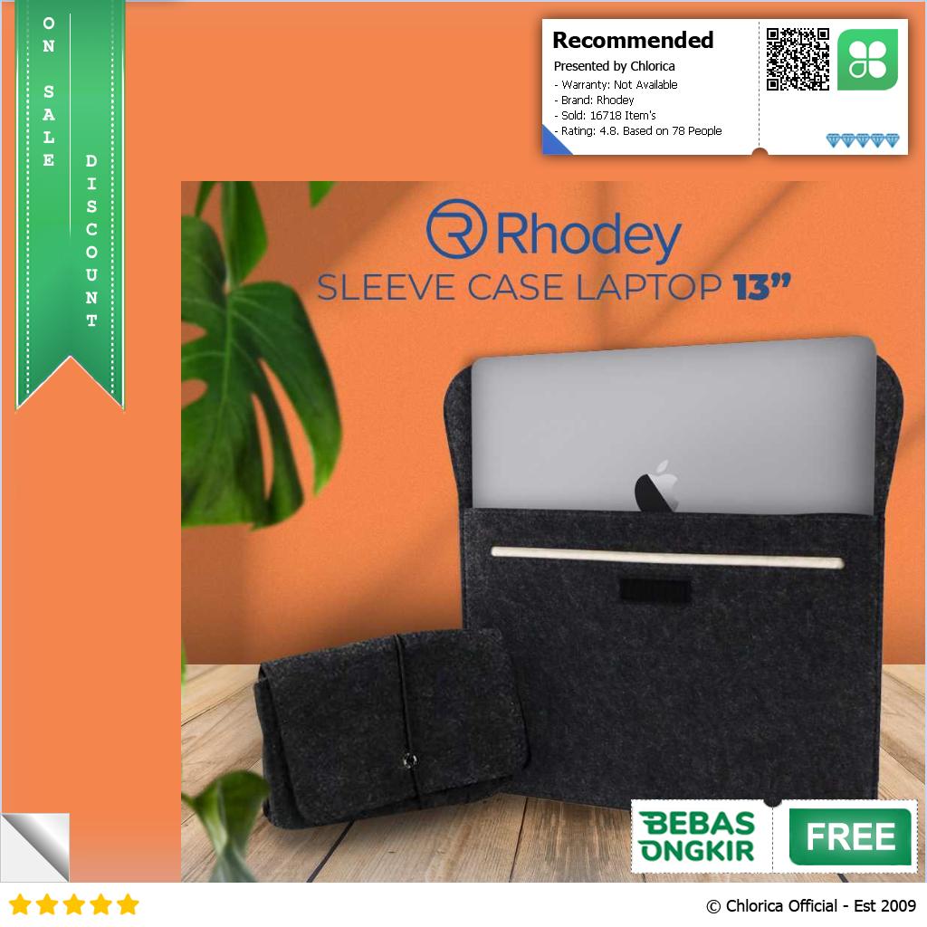 Rhodey Sleeve Case Laptop Macbook Felt with Pouch AK01