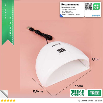 Biutte.co Pengering Kutek Kuku UV LED Nail Dryer 36W Mini 1