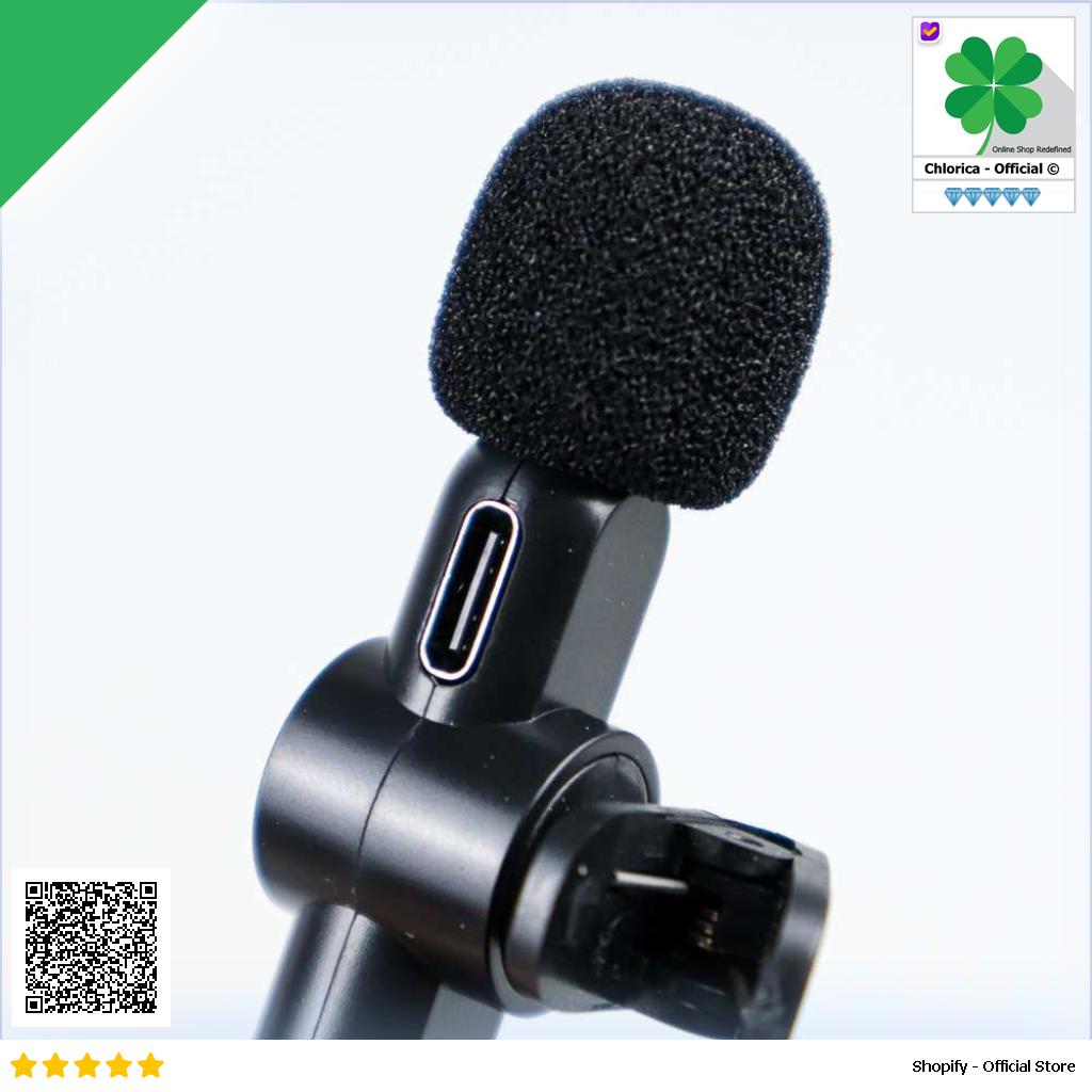 TaffSTUDIO Wireless Lavalier Microphone Vlogger USB Type C 2Mic 2.4GHz G10