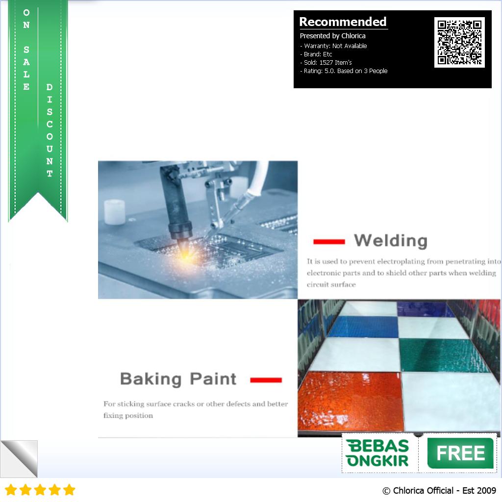 YX Isolasi Tahan Panas Lakban Solder 200 Derajat Masking Die Cut PG33M