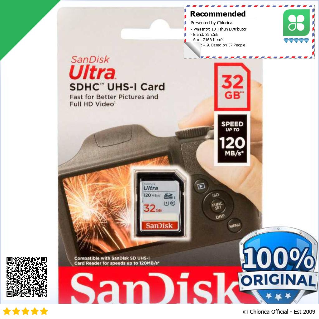 SanDisk Ultra SDXC HC UHS I Card Class 10 120MB s SDSDUN4