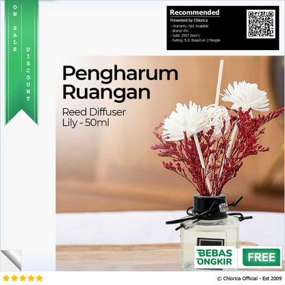 ZUOHE Pengharum Ruangan Aromaterapi Reed Diffuser 50 ml Z203