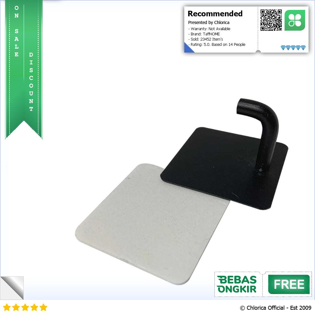 TaffHOME Gantungan Dinding Adhesive Wall Hook Stainless Steel Z12