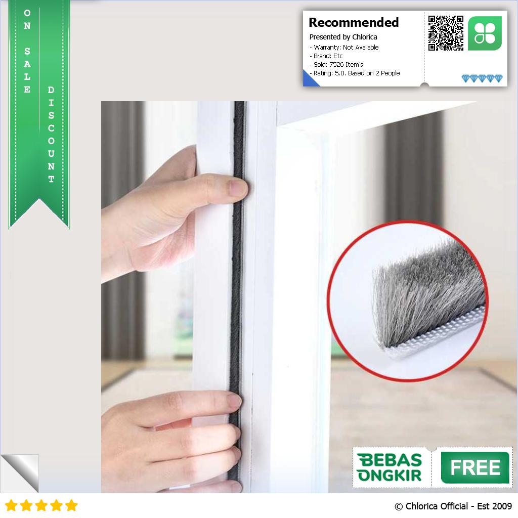 GANCHUN Lis Strip Pintu Brush Strip Sealing Insulation 10 M KK 062