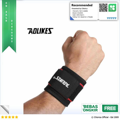 AOLIKES Pelindung Pergelangan Tangan Adjustable Wristband 1 PCS A 7938