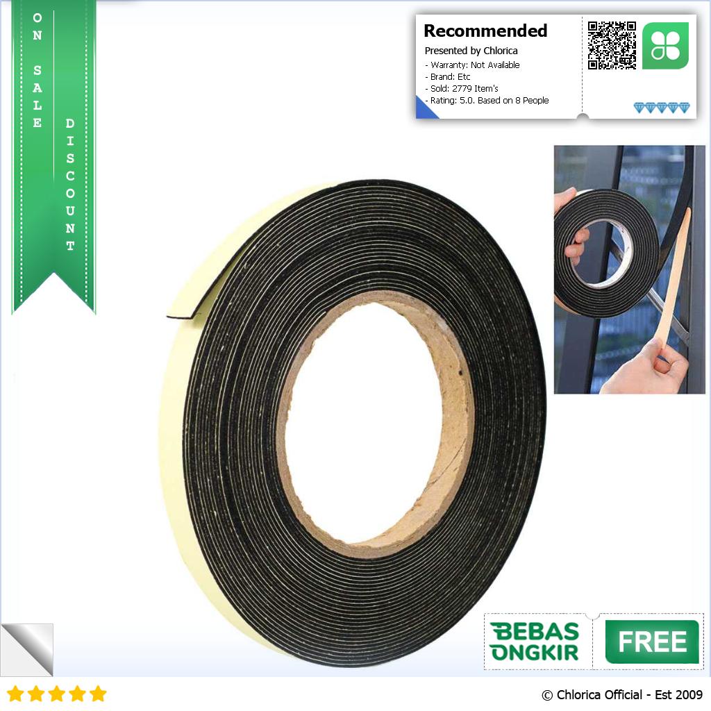 VENSTPOW Lis Strip Pintu Door Foam Sponge Rubber Seal 10M KK 062