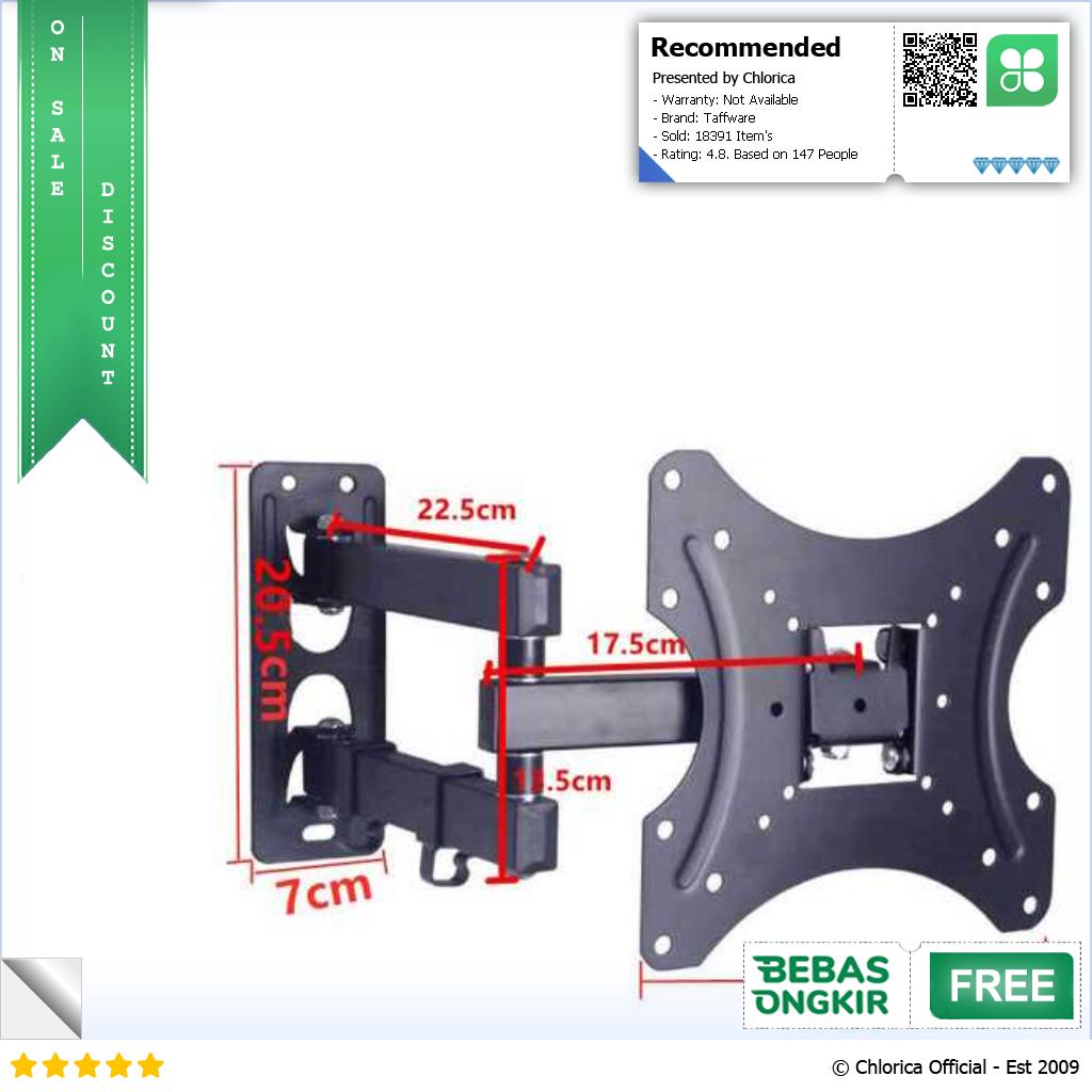 Taffware Bracket TV Telescopic VESA 200 x 200 for 17 42 Inch TV X 200